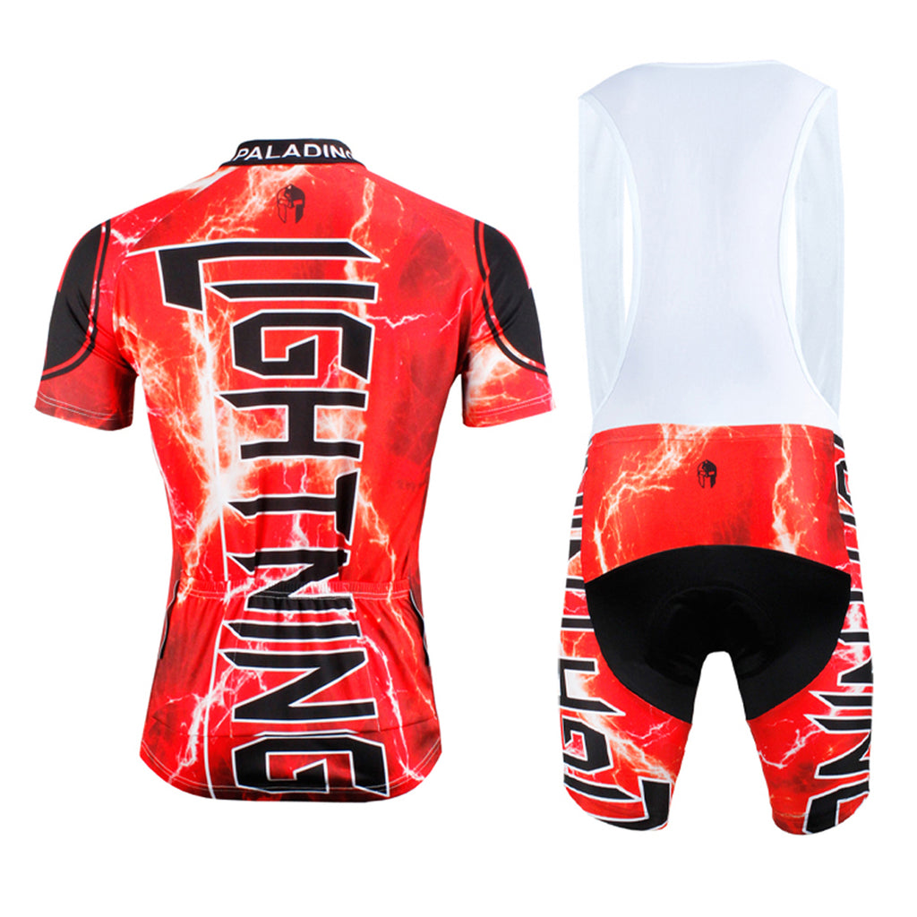 Ilpaladino Flashing Lightning Natural Phenomenon Cycling Short-sleeve Suit /Jersey Exercise Bicycling Pro Cycle Clothing Racing Apparel Outdoor Sports Leisure Biking Shirts Team Kit Red NO.616 -  Cycling Apparel, Cycling Accessories | BestForCycling.com 