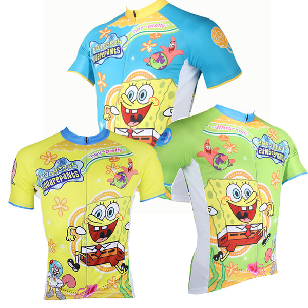 ILPALADINO SpongeBob SquarePants Gary Patrick Star Sandy Cheeks Men's Cycling Jersey Summer Bicycling Pro Cycle Clothing Racing Apparel Outdoor Sports Leisure Biking T-shirt Sportswear Cartoon World -  Cycling Apparel, Cycling Accessories | BestForCycling.com 