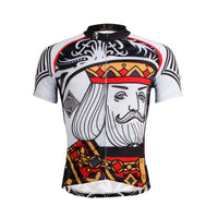 Poker Face Playing Card Diamonds King Men's Cycling Jersey Summer Face Cards Court Cards NO.638 -  Cycling Apparel, Cycling Accessories | BestForCycling.com 