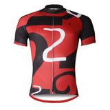 ILPALADINO Number 2 TWO Red&Black Men's Cycling Jersey Red Cycling Short Short for Summer Bike Shirt Quick Dry Apparel Outdoor Sports Gear Leisure Biking T-shirt NO.742 -  Cycling Apparel, Cycling Accessories | BestForCycling.com 