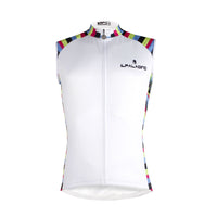 Colorful Side White Men's Cycling Sleeveless Bike Jersey T-shirt NO.W 674 -  Cycling Apparel, Cycling Accessories | BestForCycling.com 