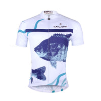 Men's Cycling Fish White Bike Shirt Summer Jersey NO.744 -  Cycling Apparel, Cycling Accessories | BestForCycling.com 