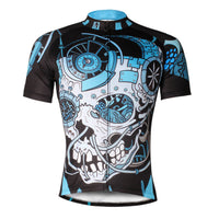ILPALADINO Sick Skull Men's Cycling Jersey Fashion Bicycling Pro Cycle Clothing Racing Apparel Outdoor Sports Leisure Biking T-shirt  Black and Blue Comfortable Biking Apparel 738 -  Cycling Apparel, Cycling Accessories | BestForCycling.com 