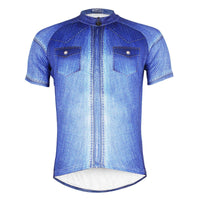 Stylish Denim-blue Men's Cycling Jersey Fashional T-shirt NO.607 -  Cycling Apparel, Cycling Accessories | BestForCycling.com 