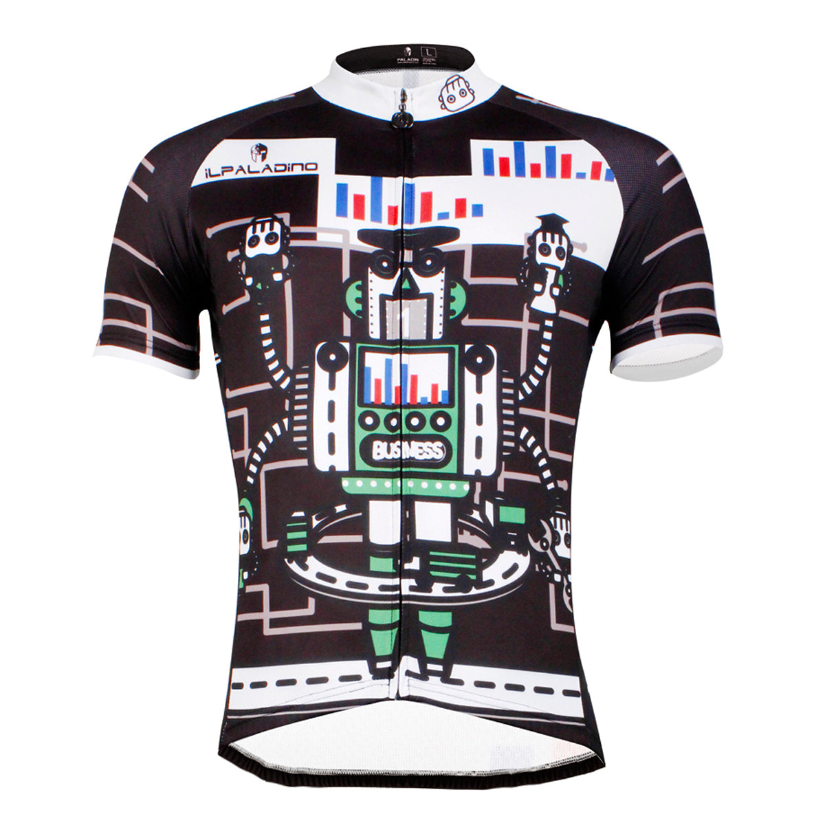 ILPALADINO Men's Cycling Apparel Crazy Robot Pattern Bike Shirt for Summer Quick Dry Comfortable Short Sleeve NO.747 -  Cycling Apparel, Cycling Accessories | BestForCycling.com 