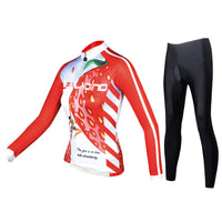 ILPALADINO  Women's Long Sleeves Cycling Jersey Winter Pro Cycle Clothing Racing Apparel Outdoor Sports Leisure Biking shirt (Velvet) NO.735 -  Cycling Apparel, Cycling Accessories | BestForCycling.com 