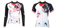 Two women's Magnolia& Peach Blossom flowers cycling short-sleeve&long-sleeve jerseys gear Spring&Summer Chinese Style sportswear Pro Cycle Clothing Racing Apparel Outdoor Sports Leisure Biking T-shirt NO.542/547 -  Cycling Apparel, Cycling Accessories | BestForCycling.com 