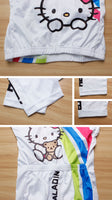 HELLO KITTY Princess Women's  Cycling Jersey T-shirt Summer White NO.025 -  Cycling Apparel, Cycling Accessories | BestForCycling.com 