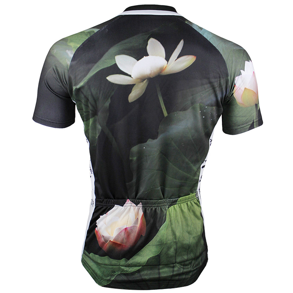 ILPALADINO Lotus Pond Nature Men's Cycling Mountain Bike Jersey Summer Lotus Breathable Bike Apparel Outdoor Sports Gear Leisure Biking T-shirt Black NO.147 -  Cycling Apparel, Cycling Accessories | BestForCycling.com 