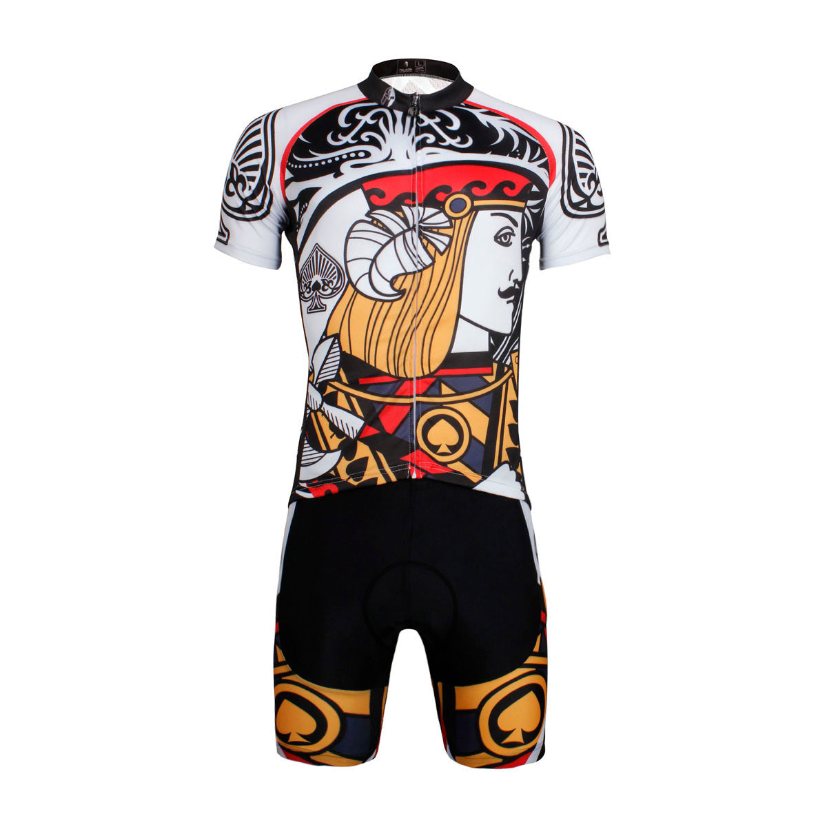 ILPALADINO Poker Face Playing Card Spades Jack Men's Biking Cycling Suit Jersey Artistic Pattern Outdoor Sports Clothes Comfortable Bike Shirt Face Cards Court Cards NO.639 -  Cycling Apparel, Cycling Accessories | BestForCycling.com 