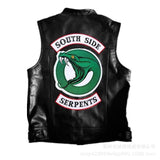 Motorcycle Jacket 2021 New Fashion Sons Of Anarchy Embroidery Leather Rock Punk Vest Cosplay Costume Black Color Motorcycle Sleeveless Jacket