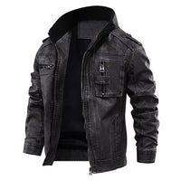 Motorcycle JacketLeather Man Jackets Men Jacket Male Coats Winter Warm Cool Moto Motorcycle Outerwears European size Dropshipping