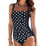 Swimwear Women Sexy Dot One-Piece Large Swimsuits Closed Plus Size Swimwear For Pool Beach Body Bathing Suit Women Summer Female Swimming Suit