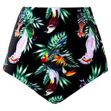 Hirigin High Waist Bikini Shorts Plus Size Women Swimwear Pants Flower Sexy Bathing Suit 2019 New Women Swimming Bikini Bottoms