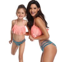 Swimwear Women Matching Family Mother Girl Bikini 2020 Swimsuit Swimwear Women Swimsuit Children Baby Kid Beach Swimwear biquini infantil