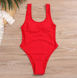 Swimwear Women's Swimming Suit New One-piece Swimsuit Black And Red Two-color Women Swimsuit Maillot Beachwear Bathing Suit
