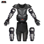 Adult Full Body Protector Vest Armor Motocross Armor Jacket Chest Spine Protection Gear elbow shoulder Knee guard Gloves