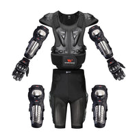 Adult Full Body Protector Vest Armor Motocross Armor Jacket Chest Spine Protection Gear elbow shoulder Knee guard Gloves