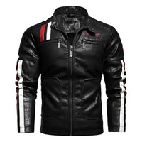 Motorcycle Jacket 2022 Men Fashion New Biker Leather Jacket Male Embroidery Bomber Coat Winter Fleece Pu Overcoat