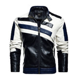 Motorcycle Jacket 2022 Men Fashion New Biker Leather Jacket Male Embroidery Bomber Coat Winter Fleece Pu Overcoat