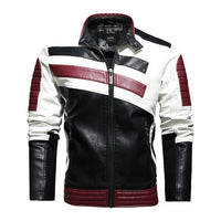 Motorcycle Jacket 2022 Men Fashion New Biker Leather Jacket Male Embroidery Bomber Coat Winter Fleece Pu Overcoat