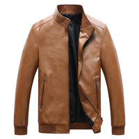Motorcycle Jacket 2022 Men Fashion New Biker Leather Jacket Male Embroidery Bomber Coat Winter Fleece Pu Overcoat