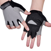 Men Women Half Finger Gloves Breathable Anti-shock Sports Gloves Bike Bicycle Glove