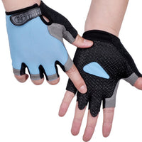 Men Women Half Finger Gloves Breathable Anti-shock Sports Gloves Bike Bicycle Glove