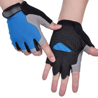 Men Women Half Finger Gloves Breathable Anti-shock Sports Gloves Bike Bicycle Glove