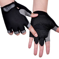 Men Women Half Finger Gloves Breathable Anti-shock Sports Gloves Bike Bicycle Glove