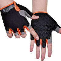 Men Women Half Finger Gloves Breathable Anti-shock Sports Gloves Bike Bicycle Glove