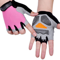 Men Women Half Finger Gloves Breathable Anti-shock Sports Gloves Bike Bicycle Glove