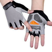 Men Women Half Finger Gloves Breathable Anti-shock Sports Gloves Bike Bicycle Glove