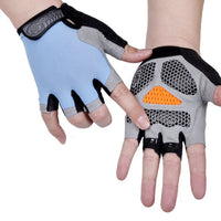 Men Women Half Finger Gloves Breathable Anti-shock Sports Gloves Bike Bicycle Glove