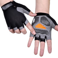 Men Women Half Finger Gloves Breathable Anti-shock Sports Gloves Bike Bicycle Glove