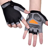 Men Women Half Finger Gloves Breathable Anti-shock Sports Gloves Bike Bicycle Glove