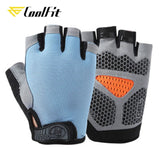 New Cycling Anti-slip Anti-sweat Men Women Half Finger Gloves Breathable Anti-shock Sports Gloves Bike Bicycle Glove