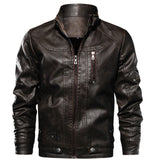 Motorcycle Jacket Mens Leather Jackets Drop shippingHigh Quality Motorcycle Jacket Male Plus faux leather jacket men 2019 spring men clothes