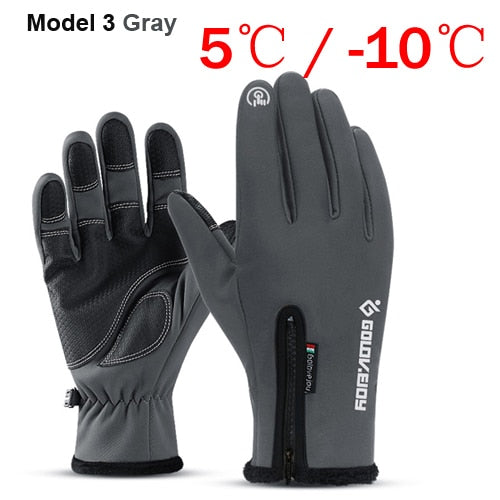 100% Waterproof Winter Cycling Gloves Windproof Outdoor Sport Ski Gloves For Bike Bicycle Scooter Motorcycle Warm Glove
