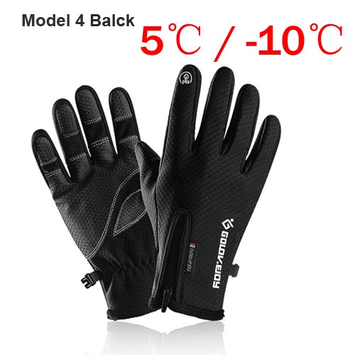 100% Waterproof Winter Cycling Gloves Windproof Outdoor Sport Ski Gloves For Bike Bicycle Scooter Motorcycle Warm Glove