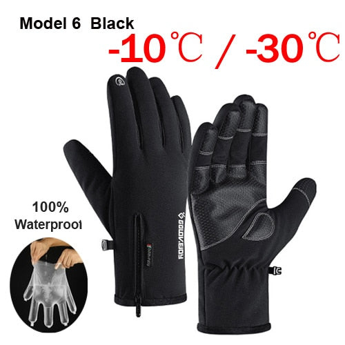 100% Waterproof Winter Cycling Gloves Windproof Outdoor Sport Ski Gloves For Bike Bicycle Scooter Motorcycle Warm Glove