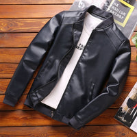 Motorcycle Jacket Brand Spring Autumn Men Leather Jackets Classic Slim Fit Male PU Leather Coats Motorcycle Biker Streetwear Smart Casual