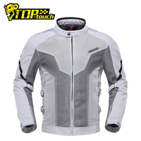 Motorcycle Jacket Men Summer Chaqueta Moto Jacket Riding Clothes Breathable Mesh Cloth Touring Racing Jacket Motorcycle