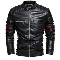 Motorcycle Jacket Men Jacket Coffee Leather Jacket Men Motorcycle Jacket Fashion Streetwear Biker Coat Slim Fit Autumn Winter Coat Men Fur Lined