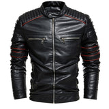 Motorcycle Jacket Men Jacket Coffee Leather Jacket Men Motorcycle Jacket Fashion Streetwear Biker Coat Slim Fit Autumn Winter Coat Men Fur Lined