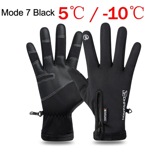 100% Waterproof Winter Cycling Gloves Windproof Outdoor Sport Ski Gloves For Bike Bicycle Scooter Motorcycle Warm Glove