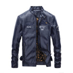 Motorcycle Jacket Autumn Winter Men's Faux Leather Jacket Vintage Motorcycle Warm Fashionable Biker Clothes Coat Male Moto Black Fleece Jacket Men