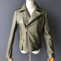 Moto Clothing Set Women 2020 Fashion Real Sheepskin Coat Rivet Motorcycle Biker Jacket Female Sheep Leather Coat