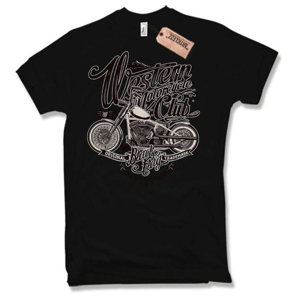 Motorcycle T-Shirt Oldschool Motorrad Biker Chopper Bobber Skull Gift Club 2019 Fashion Round Neck Clothes Casual Tops T Shirt