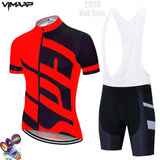 Summer team Cycling Jersey Set Mens Clothing Bike Clothes Cycling Clothing Breathable Short Sleeve suit